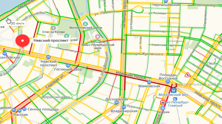 План невского проспекта в санкт петербурге