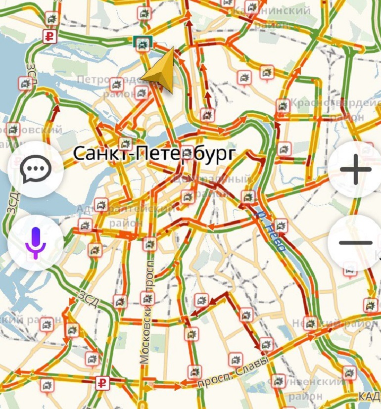 Навигатор спб. Навигатор Питер. Яндекс навигатор Санкт Петербург. Карта СПБ навигатор. Цвета пробок в навигаторе.