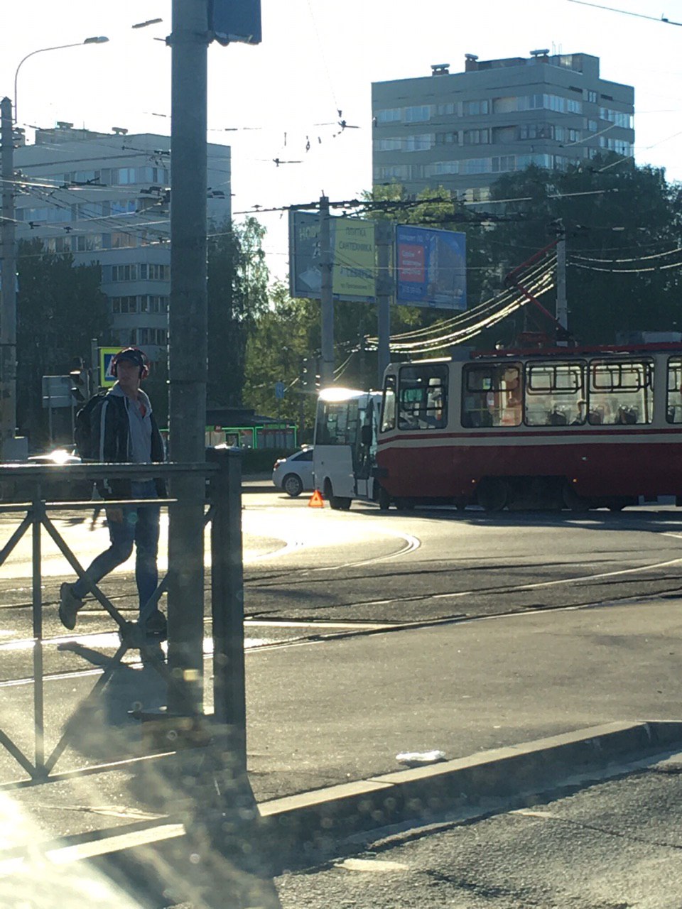 ДТП с маршруткой остановило движение на Культуры