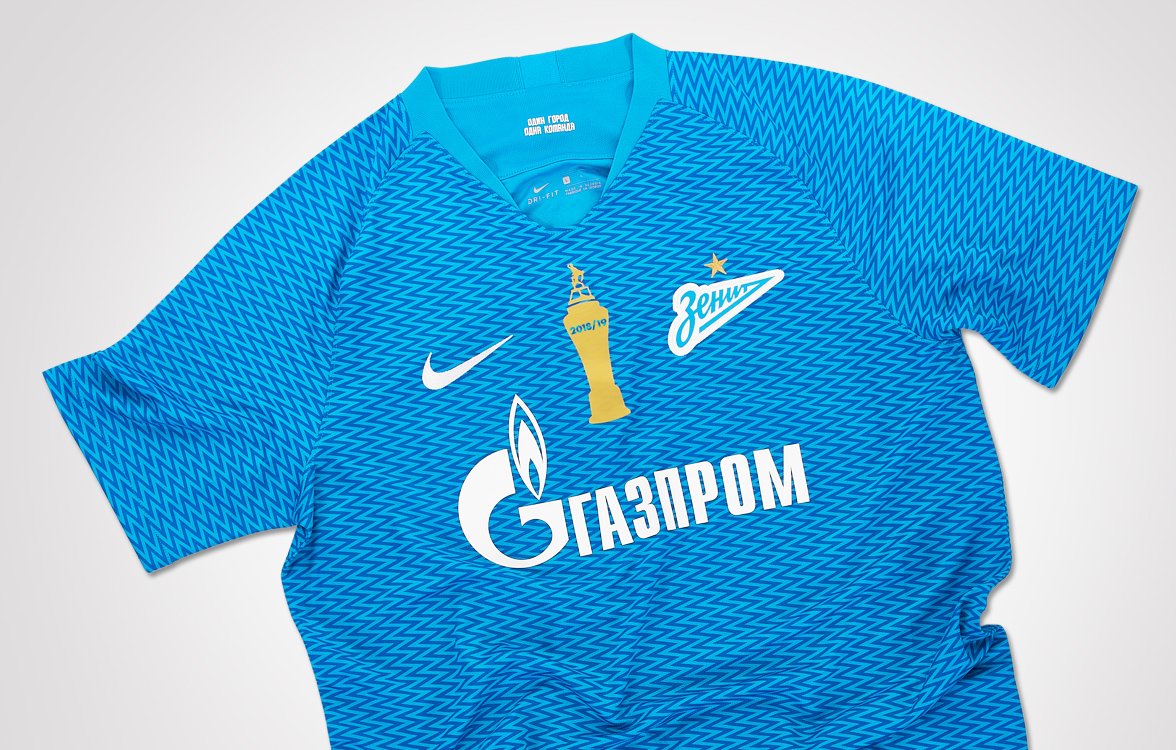 "Зенит" будет играть в футболках с чемпионским шевроном