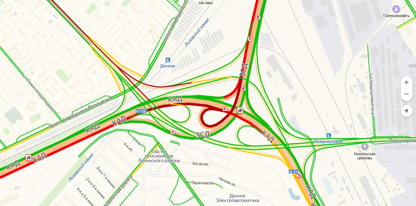 Пробки на м11 сейчас онлайн карта