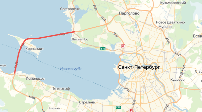День ВМФ в Петербурге полностью перекроет участок КАД