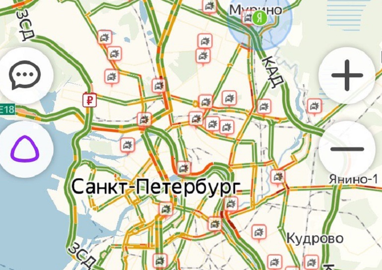 Карта автомобилиста санкт петербург