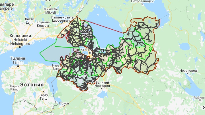 Интерактивная карта ленобласти