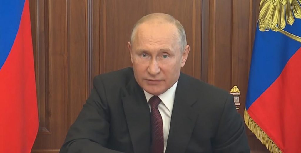 Владимир Путин. Фото: Скриншот видео