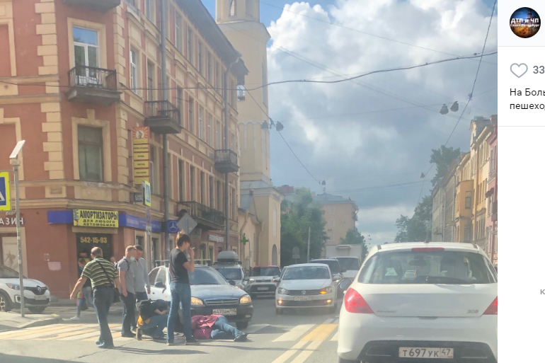 Авария на большом Сампсониевском сегодня.