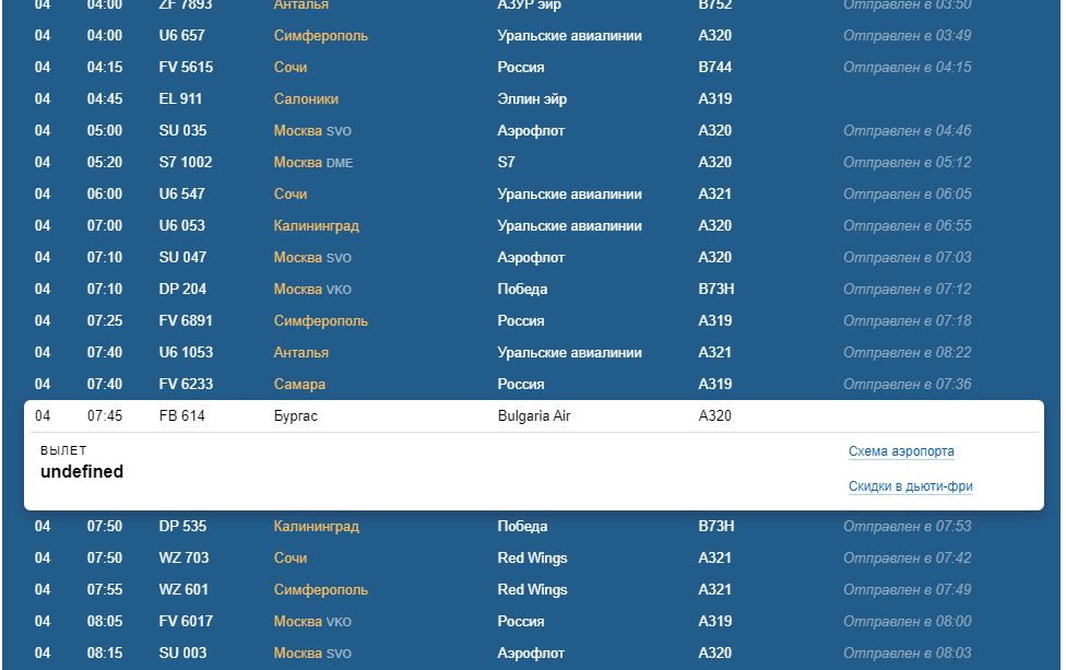 Табло аэропорт пулково на сегодня