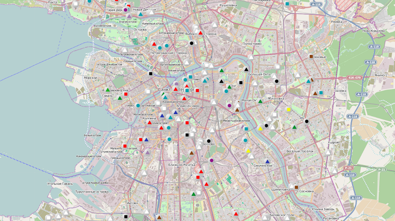 Список улиц спб. Карта Санкт-Петербурга с улицами и домами. РГИС пешеходные дорожки СПБ. Ключевые точки Санкт- Петербург.