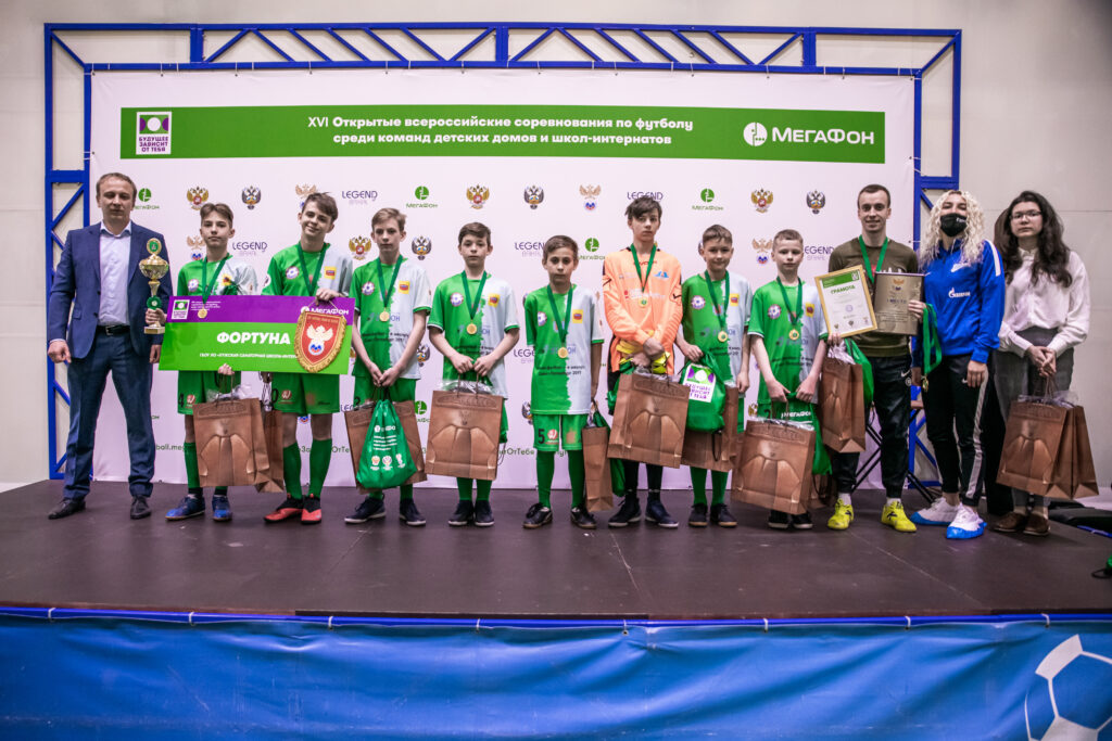 Футбольный турнир среди детских домов выиграли команды из Ленинградской и Ярославской областей