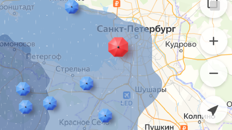 Карта осадков яранск