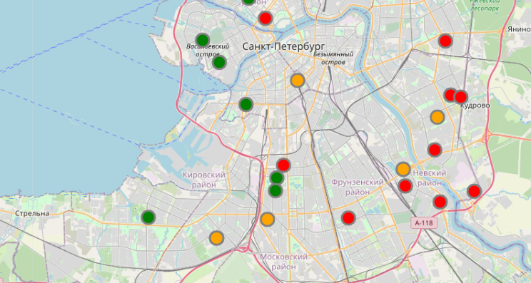 Карта петербурга охранные зоны