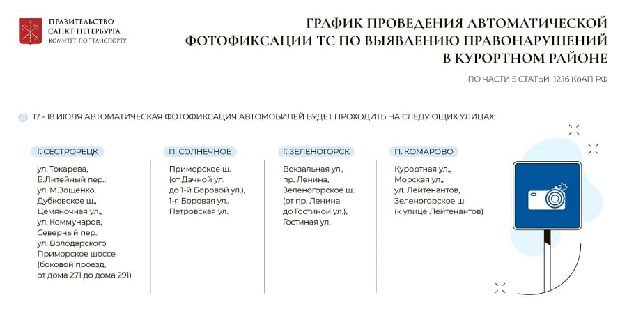 "Парконы" будут ловить нарушителей парковки в Курортном районе на выходных