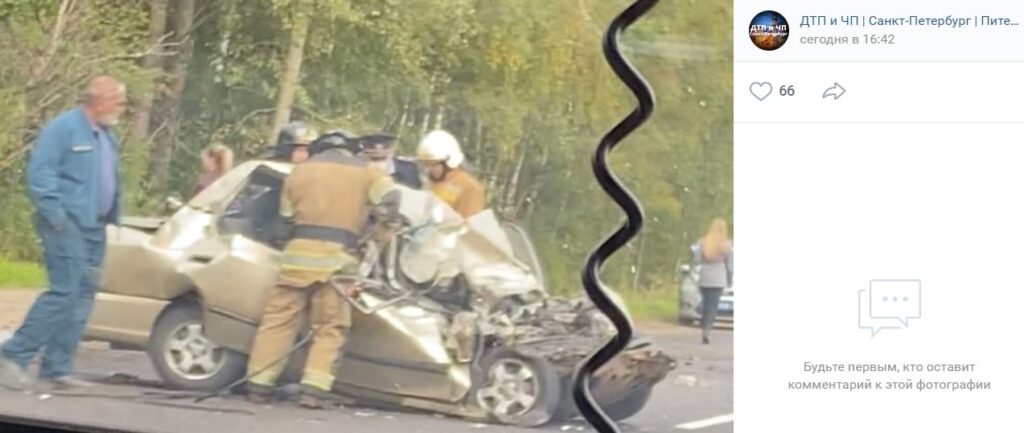 На трассе Петергоф &#8212; Кейкино в ДТП погиб 82-летний водитель и пассажирка иномарки