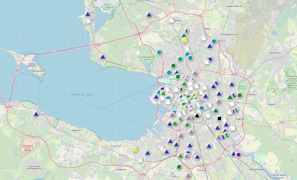 Онлайн карта уборочной техники спб