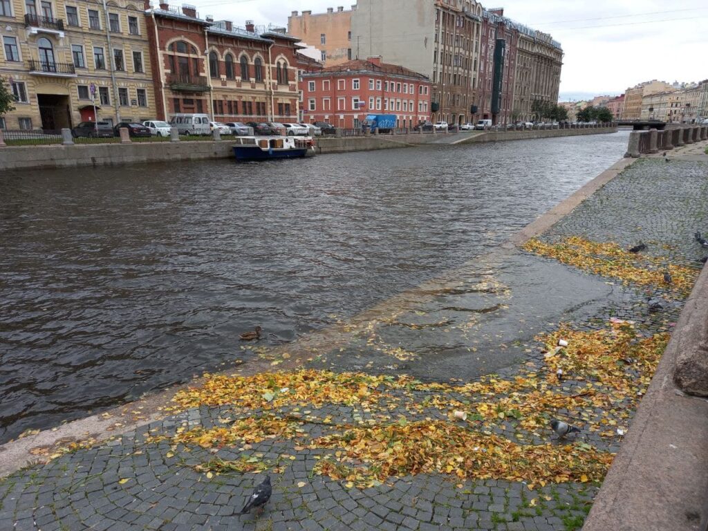 Теплоход потонул в канале Грибоедова | 14.09.2021 | Санкт-Петербург -  БезФормата