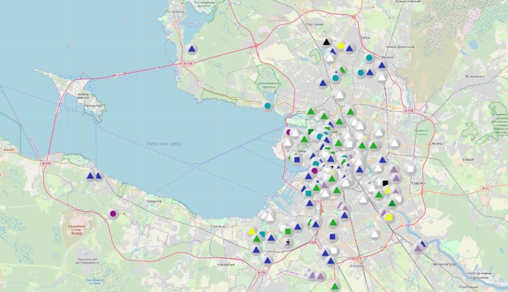 Карта петродворцового района санкт петербурга