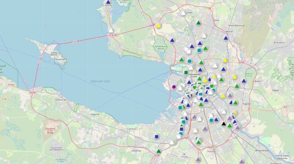 Онлайн карта уборочной техники спб