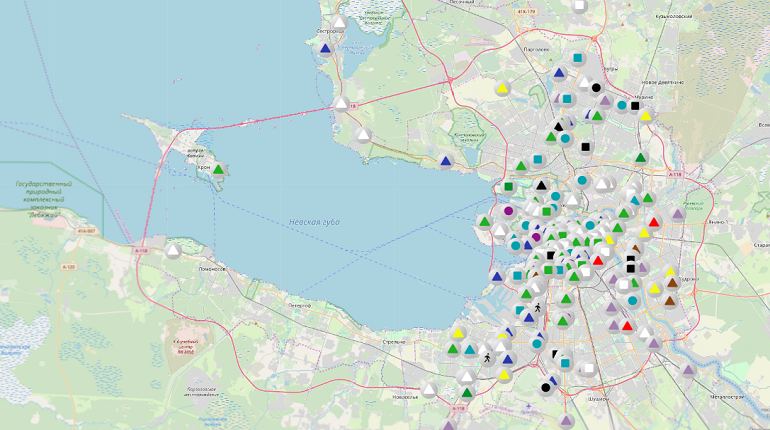 Санкт петербург апатиты карта