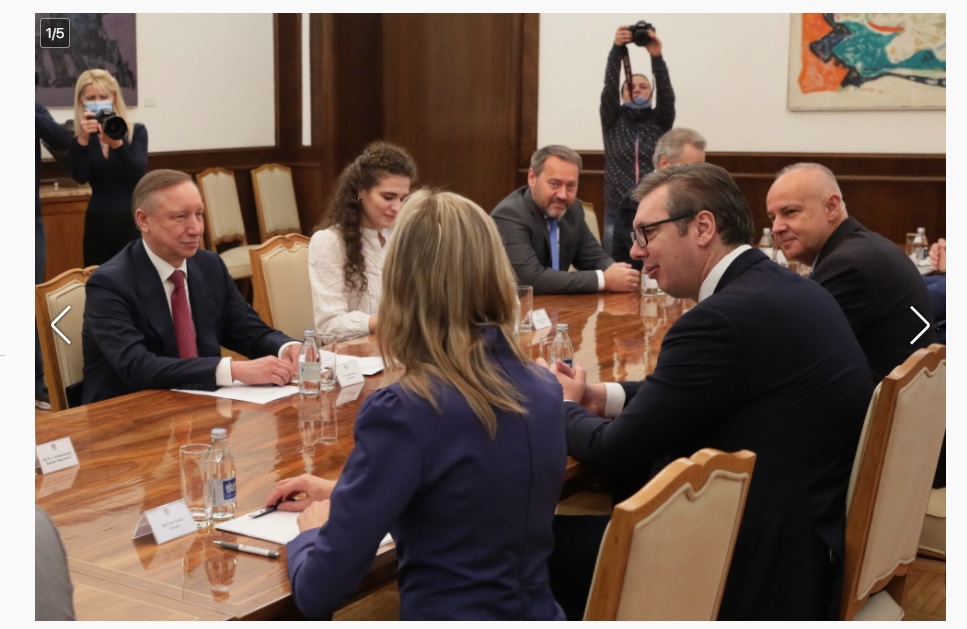 Беглов встретился с сербским президентом Александром Вучичем в Белграде
