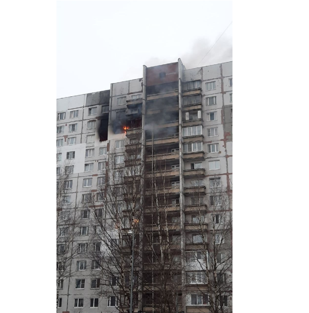 Пожару на улице Жени Егоровой присвоен 2 ранг