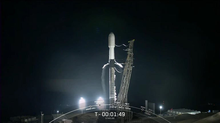 SpaceX запустила ракету-носитель с 58 спутниками Starlink
