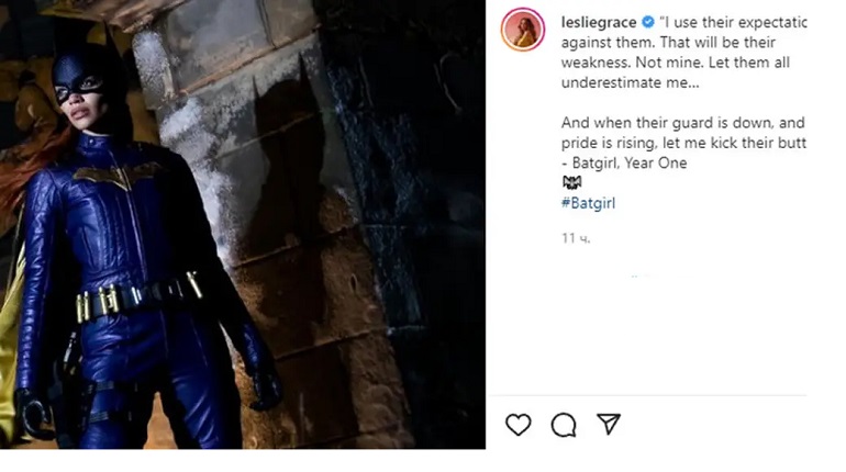 Актриса Лесли Грейс показала себя в образе Бэтгерл