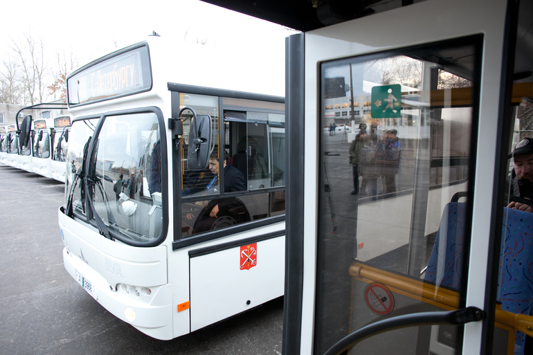 В Петербурге автобус № 141 начнет заезжать на Среднерогатскую улицу