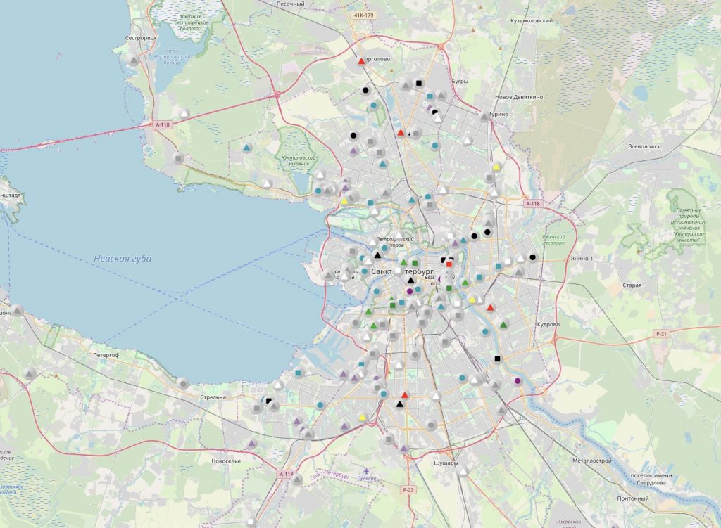 Петербург стрельна карта. Районы Санкт-Петербурга на карте. Уборочная техника онлайн СПБ на карте Санкт-Петербурга.