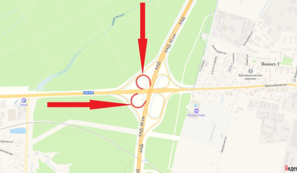 Дорожники перекроют еще два съезда на развязке КАД с Колтушским шоссе
