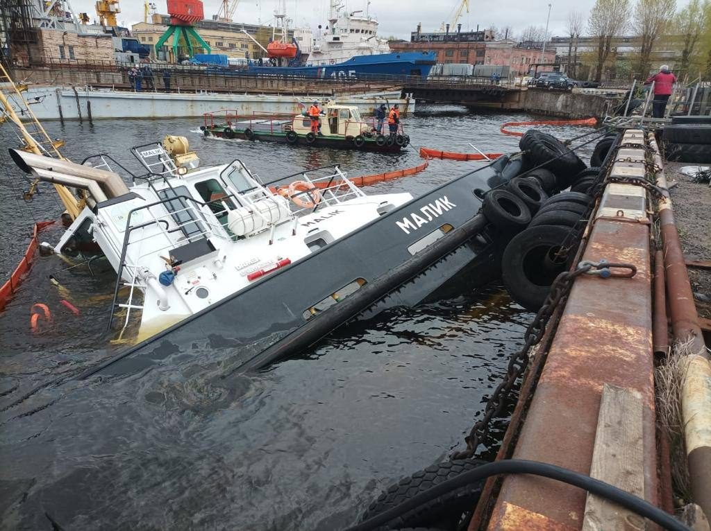 Владелец затонувшего в Финском заливе буксира «Малик» заплатит 1 млн рублей