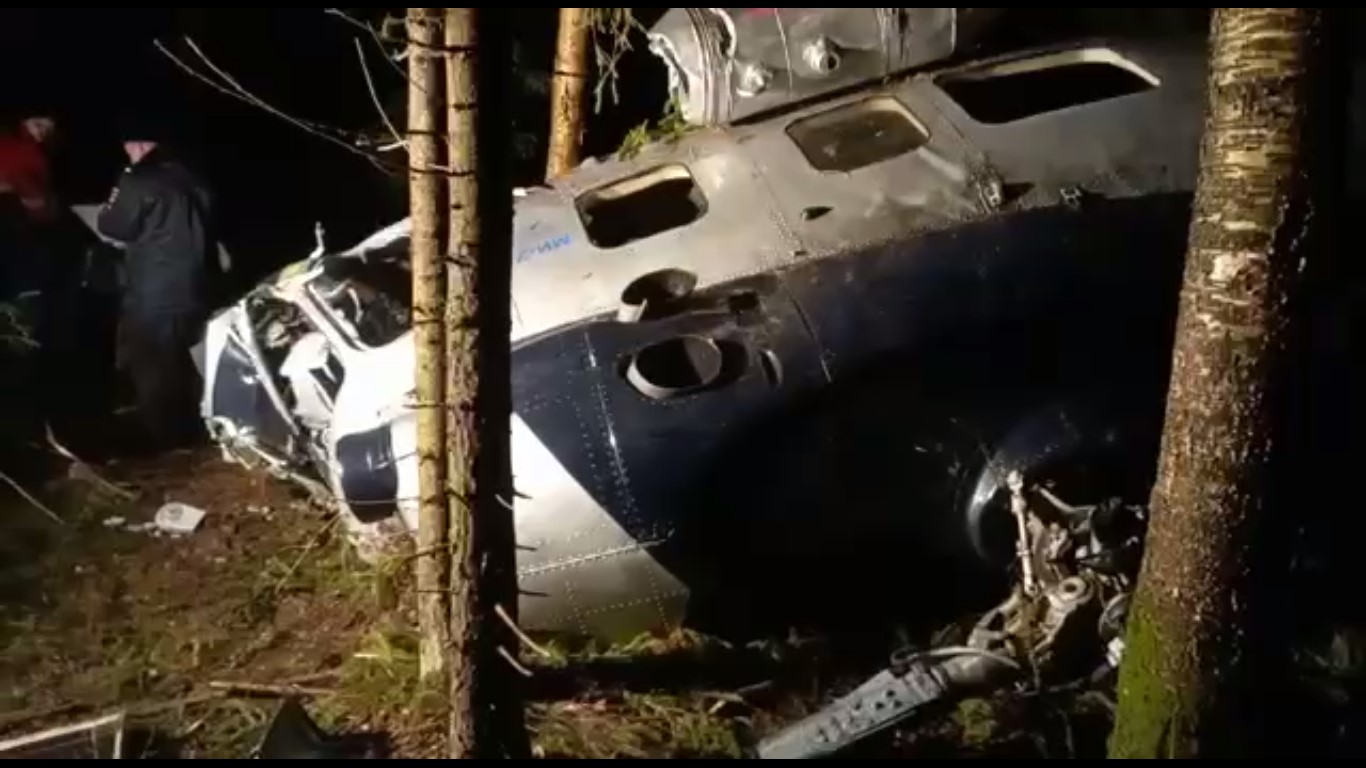 Крушение вертолета в Костроме