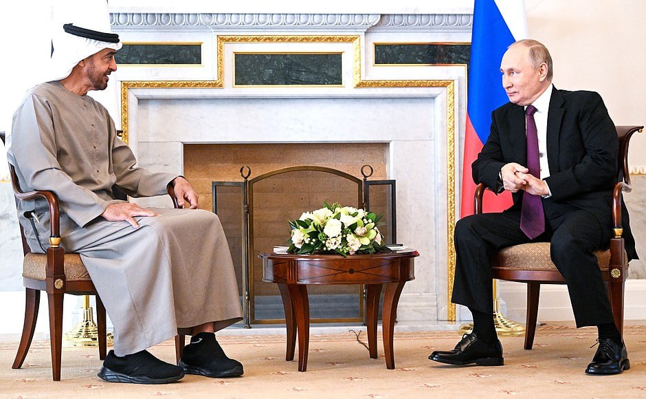 Путин на ПМЭФ-2023 встретится с главой ОАЭ