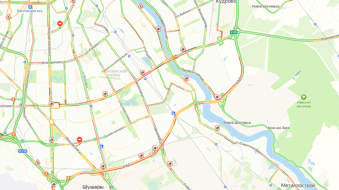 Traffic point. Пробки 8 баллов Яндекс карта. Баллы пробок. Пробки на пр славы сейчас. Пробки СПБ вчера.