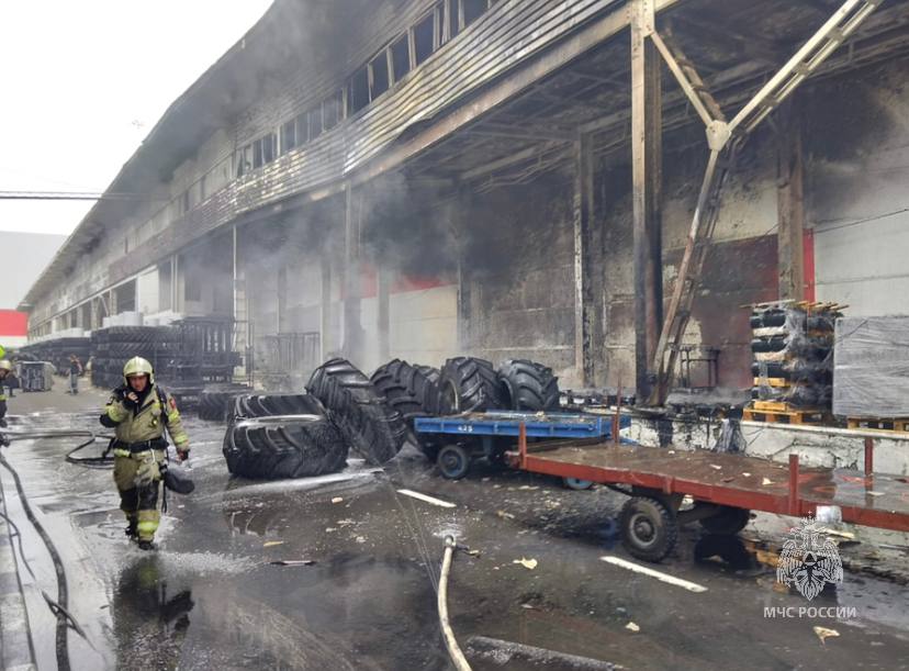 Пожар на ростовском заводе &#171;Ростсельмаш&#187; потушили