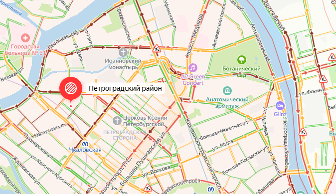 Ситуация на дорогах ухудшилась: Центральный и Петроградский районы стоят в 7-балльных пробках