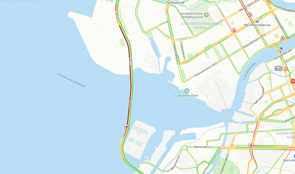 Карта зсд санкт петербурга с развязками