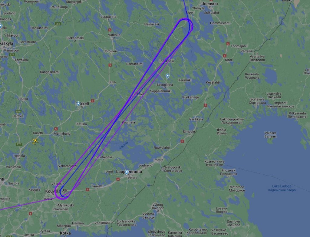 Шведский самолет-разведчик пролетел в 200 км от Петербурга