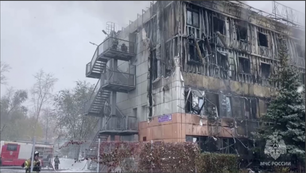 МЧС показало, что осталось от сгоревшего отеля в Набережных Челнах