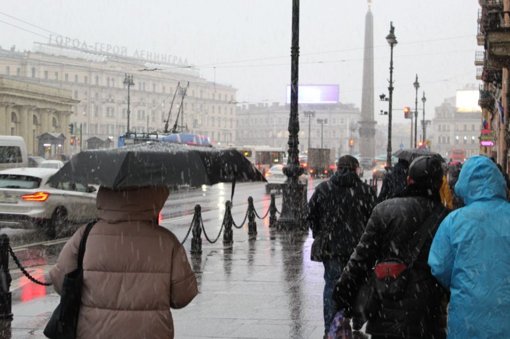 Самые везучие жители Петербурга сейчас те, у кого есть зонт