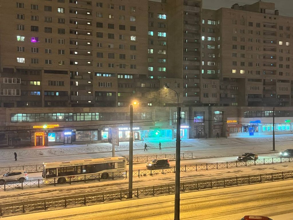 Петербург завалило снегом