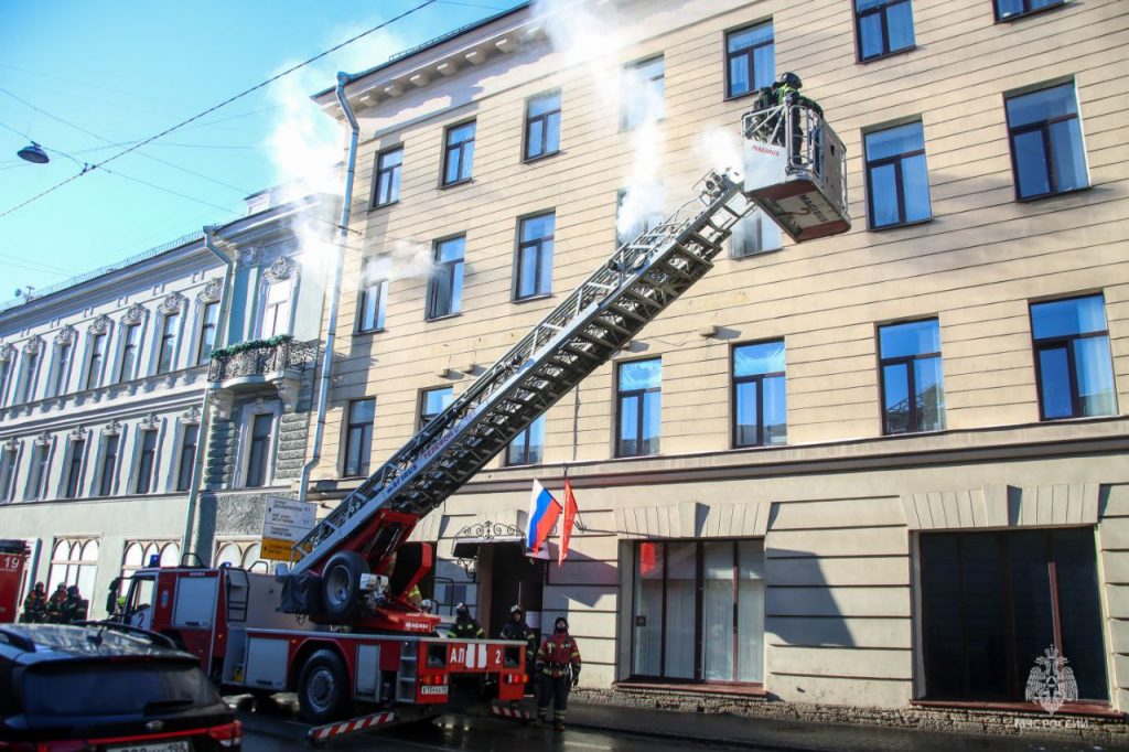 В Горизбиркоме прошли учения МЧС по тушению пожара