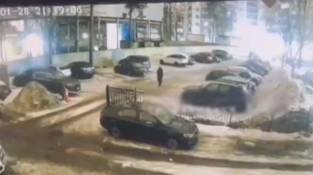 Полиция показала заказной автоподжог на Рашетова