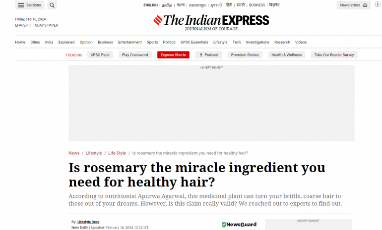 Купите розмарин, чтобы вылечить им волосы весной