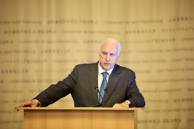 Бастрыкину присвоили звание почетного доктора СПбГУ