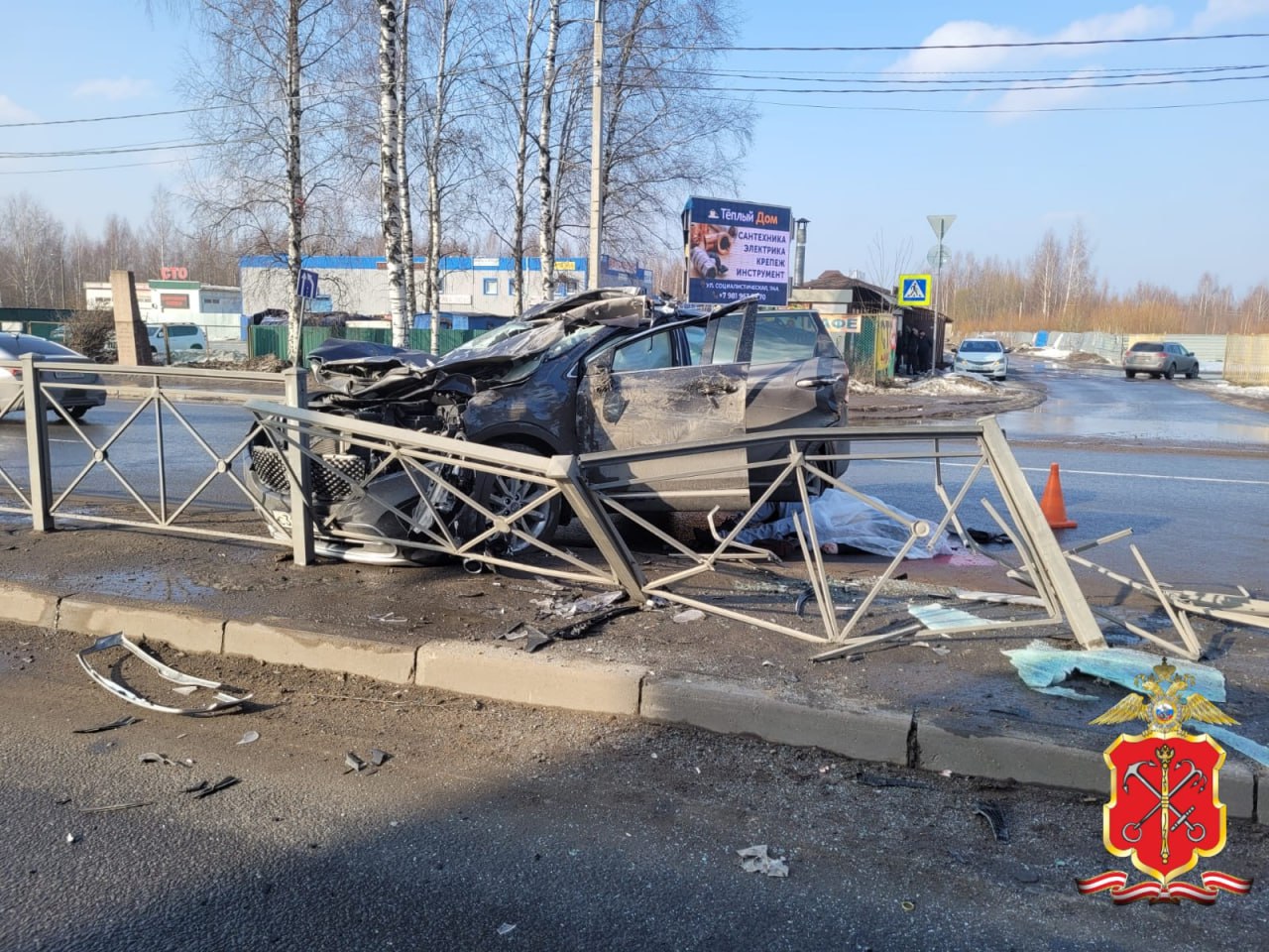 Полиция показала кадры смертельного ДТП с такси на Дороге жизни -  Мойка78.ру﻿ Новости СПб