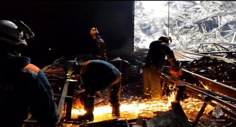 МЧС спустя сутки потушили Крокус и показало, что осталось