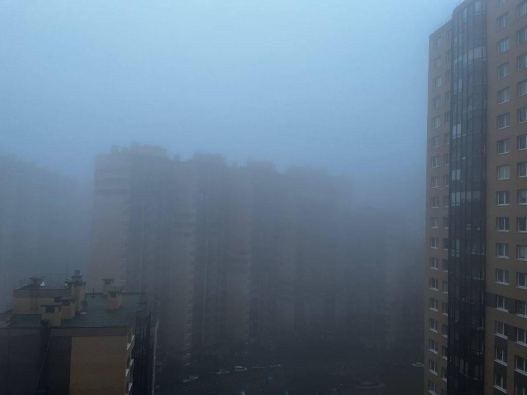 В Петербурге густой туман, о котором не предупреждали