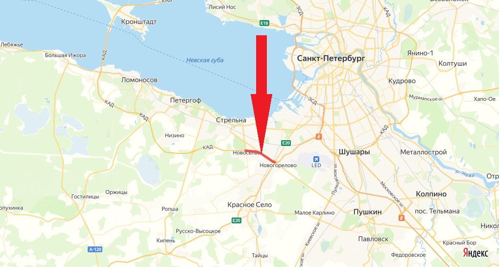 На КАД между Таллинским и Красносельским шоссе перекроют полосу движения