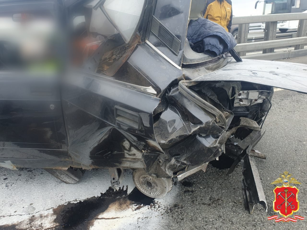 Skoda Rapid на дамбе влетела в остановившийся «ВАЗ-2107», погиб пенсионер