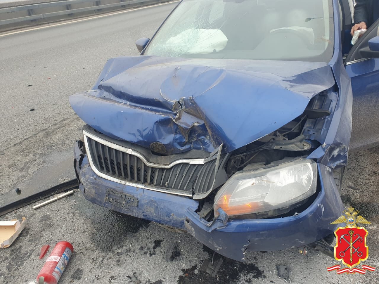 Skoda Rapid на дамбе влетела в остановившийся «ВАЗ-2107», погиб пенсионер